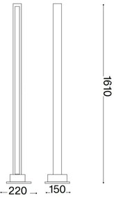 Ideal Lux - LED Dimmelhető állólámpa CRAFT LED/26W/230V CRI 90 bükkfa
