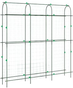 acél U-alakú kerti rács kúszónövényekhez 181 x 31 x 182,5 cm