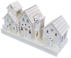 Falu kKarácsonyi világító dekoráció, 28 x 14 x 11 cm, LED