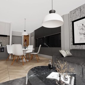Emibig modern függeszték lunaro fehér fekete emi1475/1l