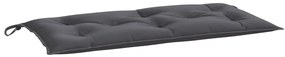 antracitszürke oxford szövet kerti padpárna 110 x 50 x 7 cm