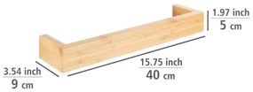 WENKO 24741100 - BAMBUSA törölközőtartó, 40 x 9 cm, barna