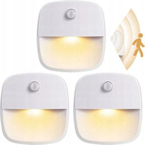 Akkumulátoros Mozgásérzékelő Lámpa Vezeték Nélküli Led 3 db Anál