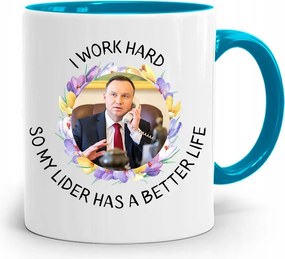 Duda András Kék Elnöki Bögre Neked, fényképes nyomattal