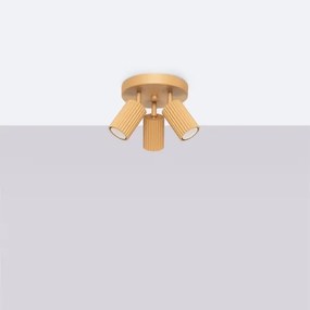 Sollux SL.1563 - Spotlámpa KARBON 3xGU10/10W/230V arany