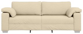 vidaXL Kanapé Krém 219 x 77 x 82 cm szövet