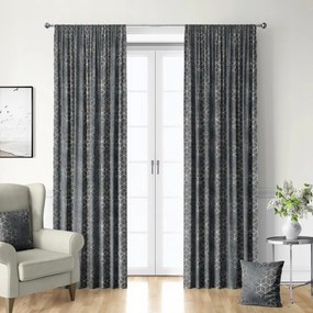 Függöny Geometrikus Mintával, Velvet Szalaggal 145 cm széles x 160 cm magas