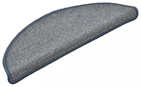 15 db világosszürke és kék lépcsőszőnyeg 56 x 17 x 3 cm
