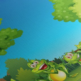 Kép - Boldog békák (90x60 cm)