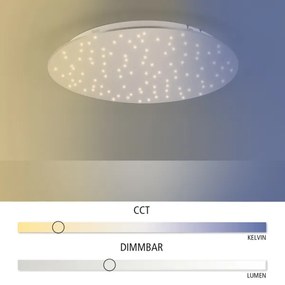 Leuchten Direkt 14673-55 - LED Dimmelhető lámpa SPARKLE LED/18W/230V + távirányító