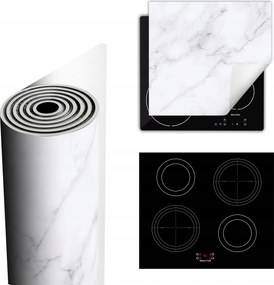 Tűzhelyvédő Szőnyeg Több Helyet Biztosít 60x52 fehér márvány