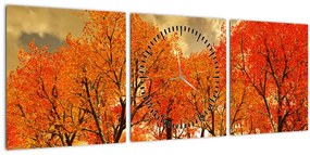 Kép - Ősz (órával) (90x30 cm)