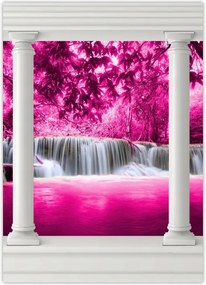 Poszterek 50x70 Rózsaszín vízesés