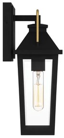 Quoizel QZ-BUCKLEY-S-MBK - Kültéri fali lámpatest S BUCKLEY 1xE27/40W/230V IP44