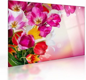 Tulipán képe (üvegen) (70x50 cm)