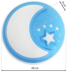 LED Gyermek dimmelhető mennyezeti lámpa NOTTE LED/40W/230V + távirányító