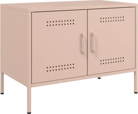 vidaXL rózsaszín acél TV-szekrény 68 x 39 x 50,5 cm