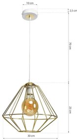 Csillár zsinóron LUPO 1xE27/60W/230V