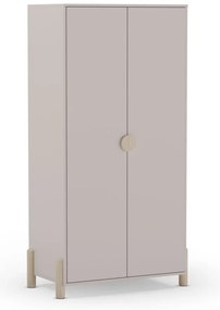 Krémszínű borovi fenyő gyerek ruhásszekrény 93x180 cm Enola – Marckeric