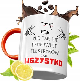 Narancssárga Bögre Villanyszerelőnek Tökéletes Ajándék fényképes nyomtatással