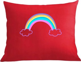 Párna párnahuzat színes szivárvány mintás