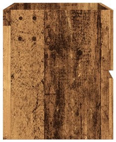 Antik fa színű szerelt fa mosdószekrény 100 x 38,5 x 45 cm