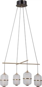 Italux Alani PND-34375-4-BK Függőlámpa 4x24W/LED 3000K 1931lm IP20