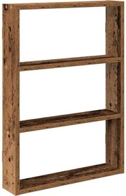 vidaXL antik fa színű szerelt fa fali polc 43 x 9 x 60 cm