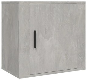 2 db betonszürke falra szerelhető éjjeliszekrény 50x30x47 cm