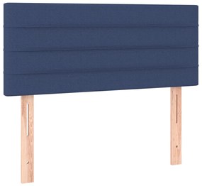 kék szövet LED-es fejtámla 100x5x78/88 cm