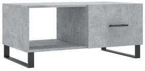 betonszürke szerelt fa dohányzóasztal 90 x 50 x 40 cm