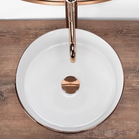 Pultos mosdókagyló Rea Sami Brush Rose Gold