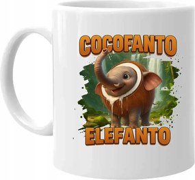 Cocofanto Elefanto Italian Brainrot elefánt kókusz Bögre Trend Viral