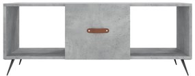 Betonszürke szerelt fa dohányzóasztal 102 x 50 x 40 cm