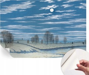 Öntapadós tapéta Divatos 3D fali ragasztó Téli tájkép 104x70 cm