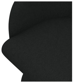 Fekete kárpitozott étkezőfotel Kanoa – Makamii