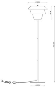 Lucide 05729/01/30 - Állólámpa JERICHO 1xE27/40W/230V