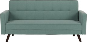 Kinyitható kanapé, zöld-mentol szövet, OTISA