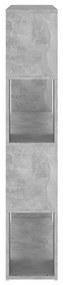 betonszürke térelválasztó könyvszekrény 100 x 24 x 124 cm