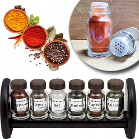 Fűszertartó Polc Fűszertartó Szett 6x