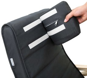 Jurhan SWING hintaszék, teherbírás 150kg, 67x115x91cm, antracit