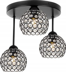 Mennyezeti Függőlámpa Glamour Hármas Csillár Plafon Kristályok