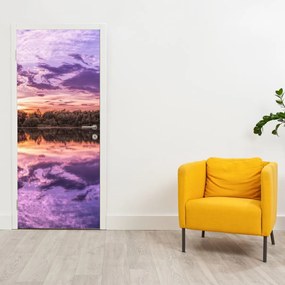 Fotótapéta ajtóra - Lila égbolt (95x205cm)