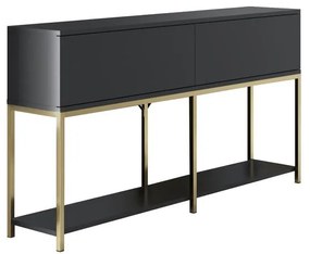 Konzolasztal Lord - Anthracite, Gold