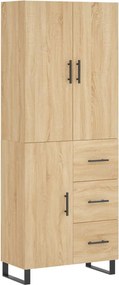vidaXL sonoma tölgy szerelt fa magasszekrény 69,5 x 34 x 180 cm