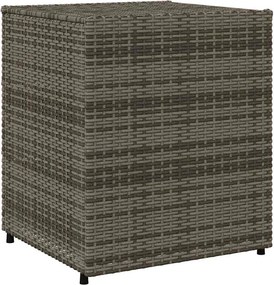 vidaXL szürke polyrattan kerti tárolószekrény 55 x 59 x 69 cm