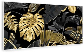 Klarstein Wonderwall Air Art Smart, infravörös hősugárzó, 120 x 60 cm, 700 W, fekete levél