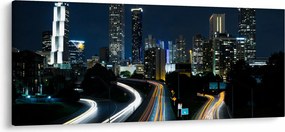Éjszakai metropolisz képe (120x50 cm)