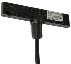 Modern fekete függőlámpa 1 fázisú sínrendszerhez - Slimline Keno