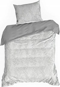 Szatén ágyneműhuzat garnitúra 140x200 szürke puha meleg paplan szett